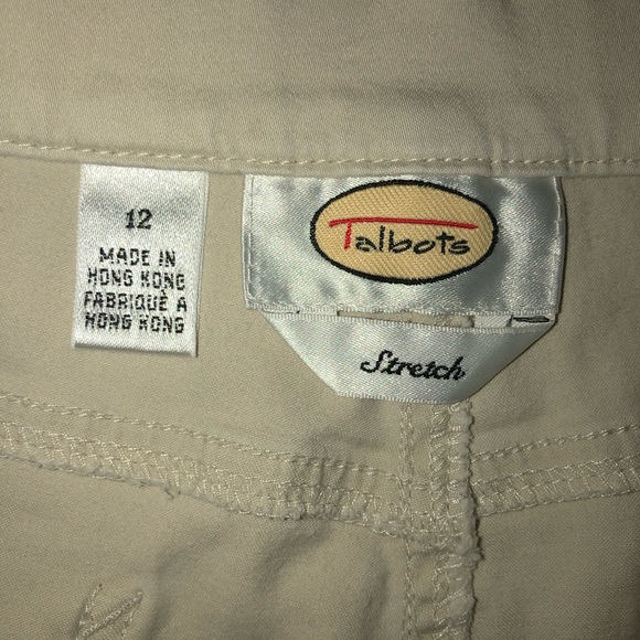 Tan / beige Talbots Stretch dress pants size 12 - Picture 8 of 9